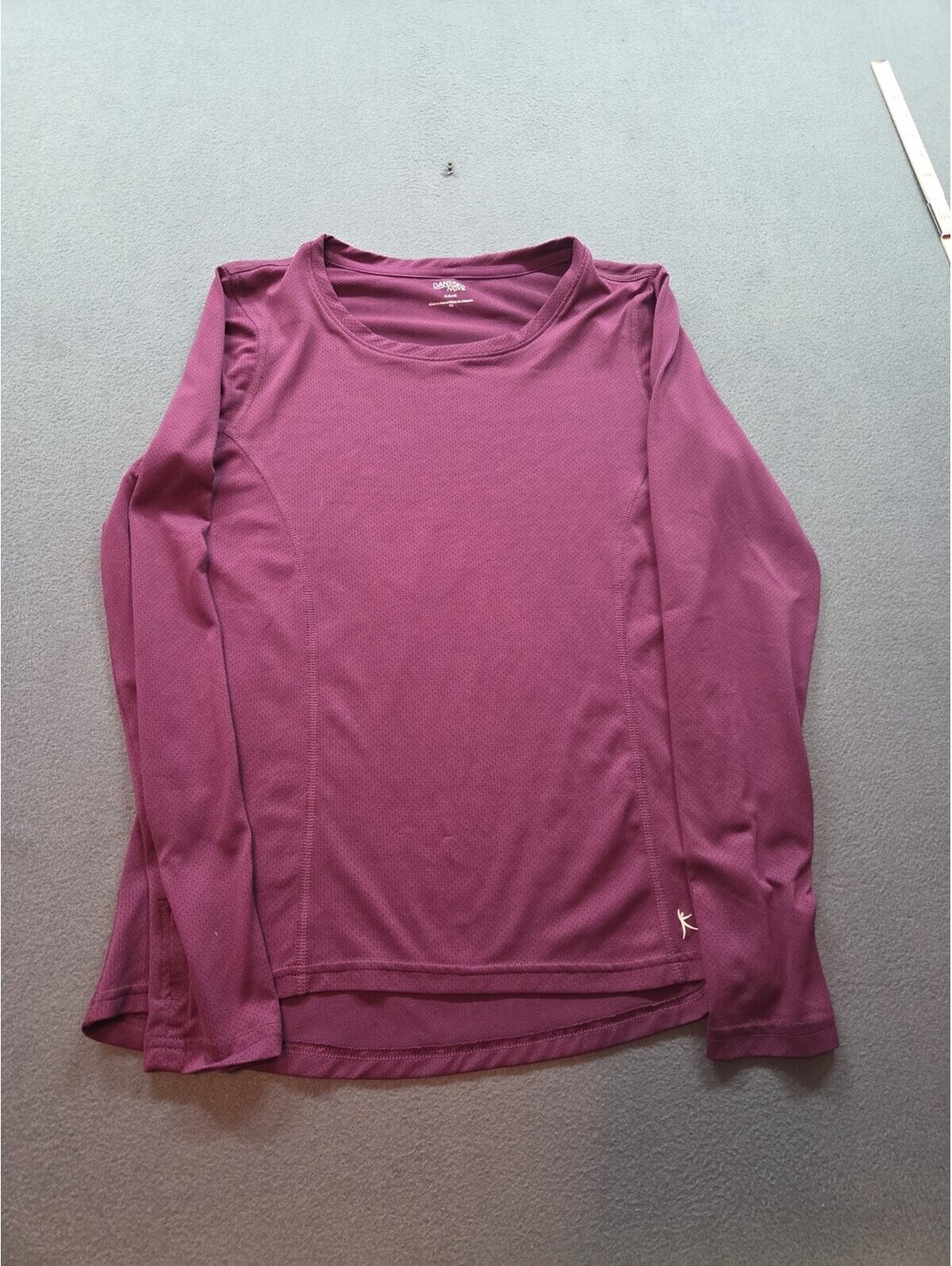 women's plum long-sleeved athletic shirt by Danskin Now size M (8/10)